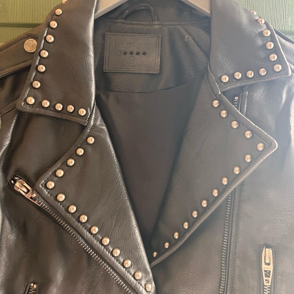 Black NYC Faux Leather jacket - Picture 3 of 6